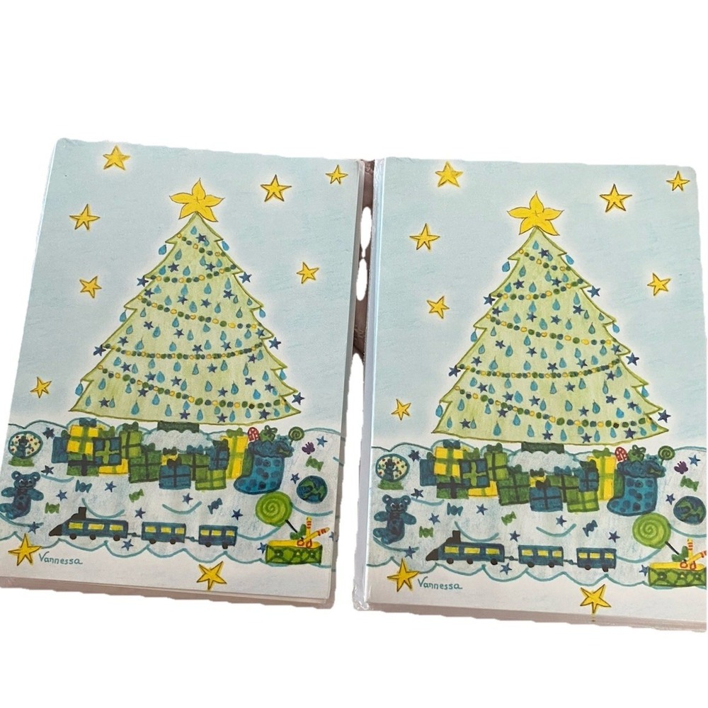 20‎ Children's Art Project Christmas Cards Tree 2 Packs